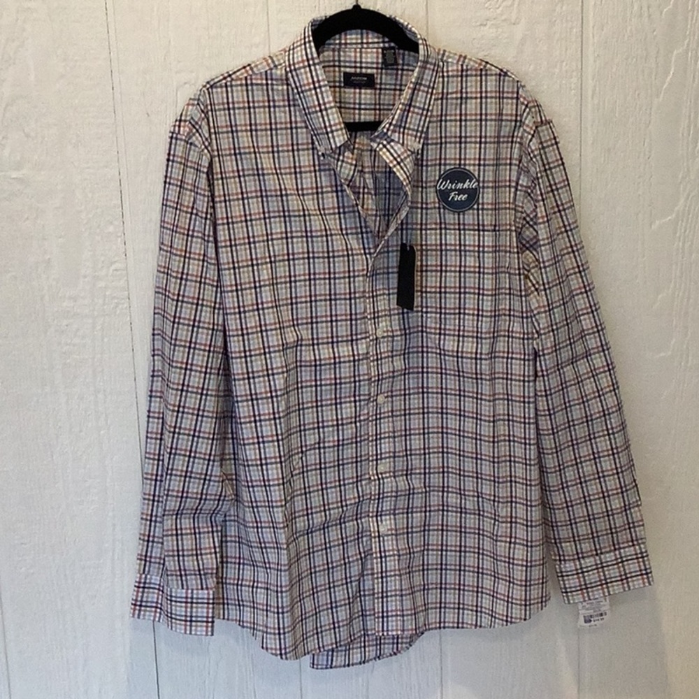 NWT Arrow USA button up With collar Dress shirt XL